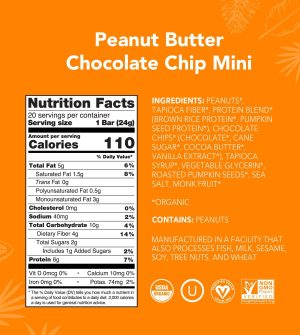 Peanut Butter Chocolate Chip – Mini Bars