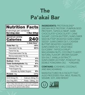The Pa’akai Bar – Protein Bars