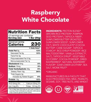 Raspberry White Chocolate – Protein Bars